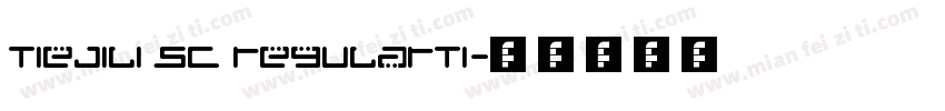 Tiejili SC RegularTi字体转换